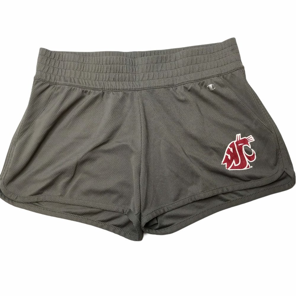 Champion Shorts, Size Women's Large Gray Red WSU